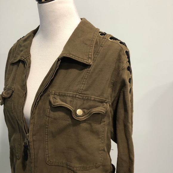 NWOT Free People Military Inspired Jacket Green - Picture 4 of 8